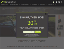 Tablet Screenshot of bracketron.com